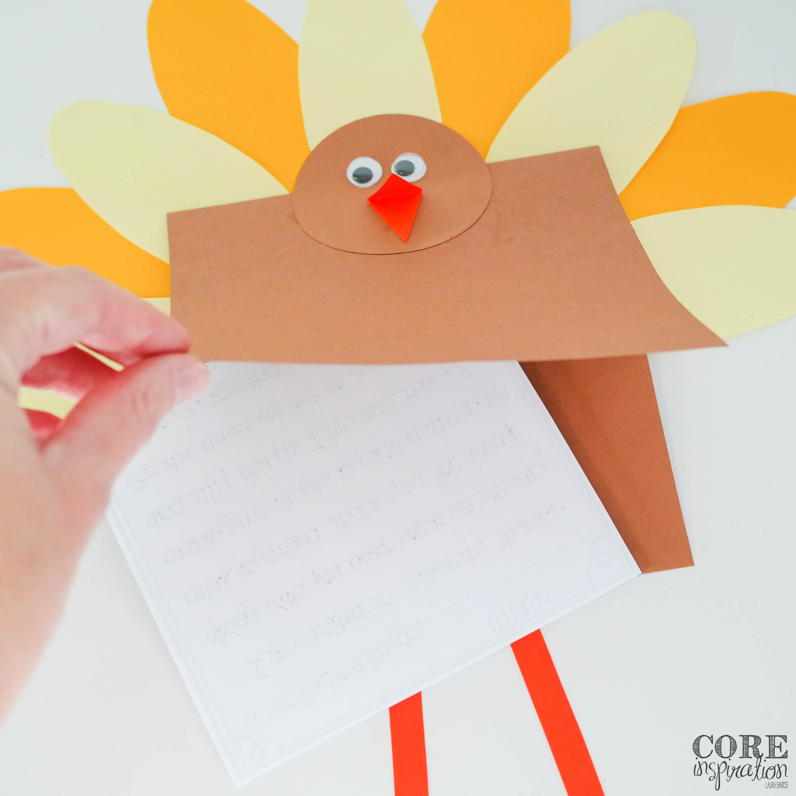 Letters of Thanksgiving Writing Activity Turkey 