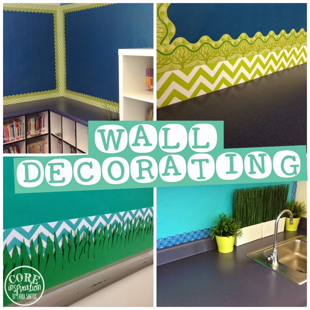A peek at my decorated classroom bulletin boards. 