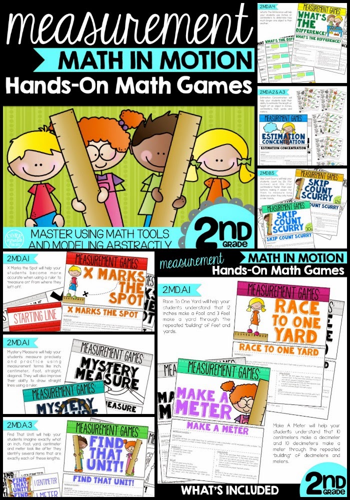 Math In Motion Measurement Math Games pack