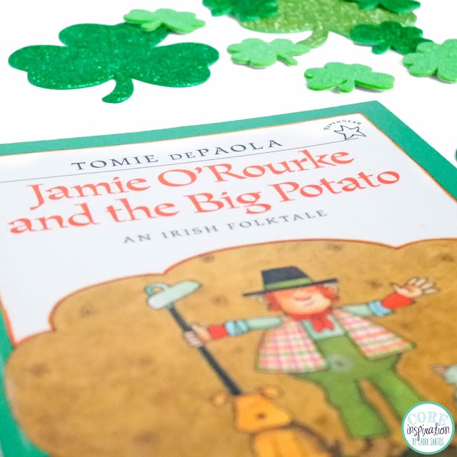 Jamie O'Rourke and the Big Potato is a perfect folktale to read aloud during the month of March. Cover of Tomie DePaola's Jamie O'Rourke and the Big Potato