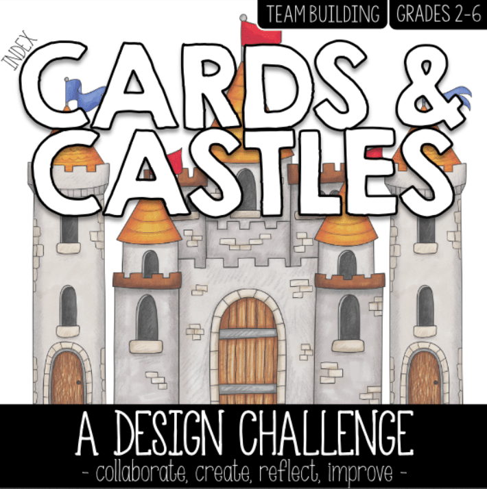 Cover of Core Inspiration's Index Cards and Castles resource. 