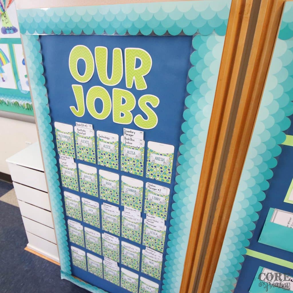 Not everyone in our classroom has a job all the time. There are months when students simply forget to apply for a job, or may not be interested in having a job for the month. Those who do have jobs have applied for them so they are more invested in doing the job correctly.