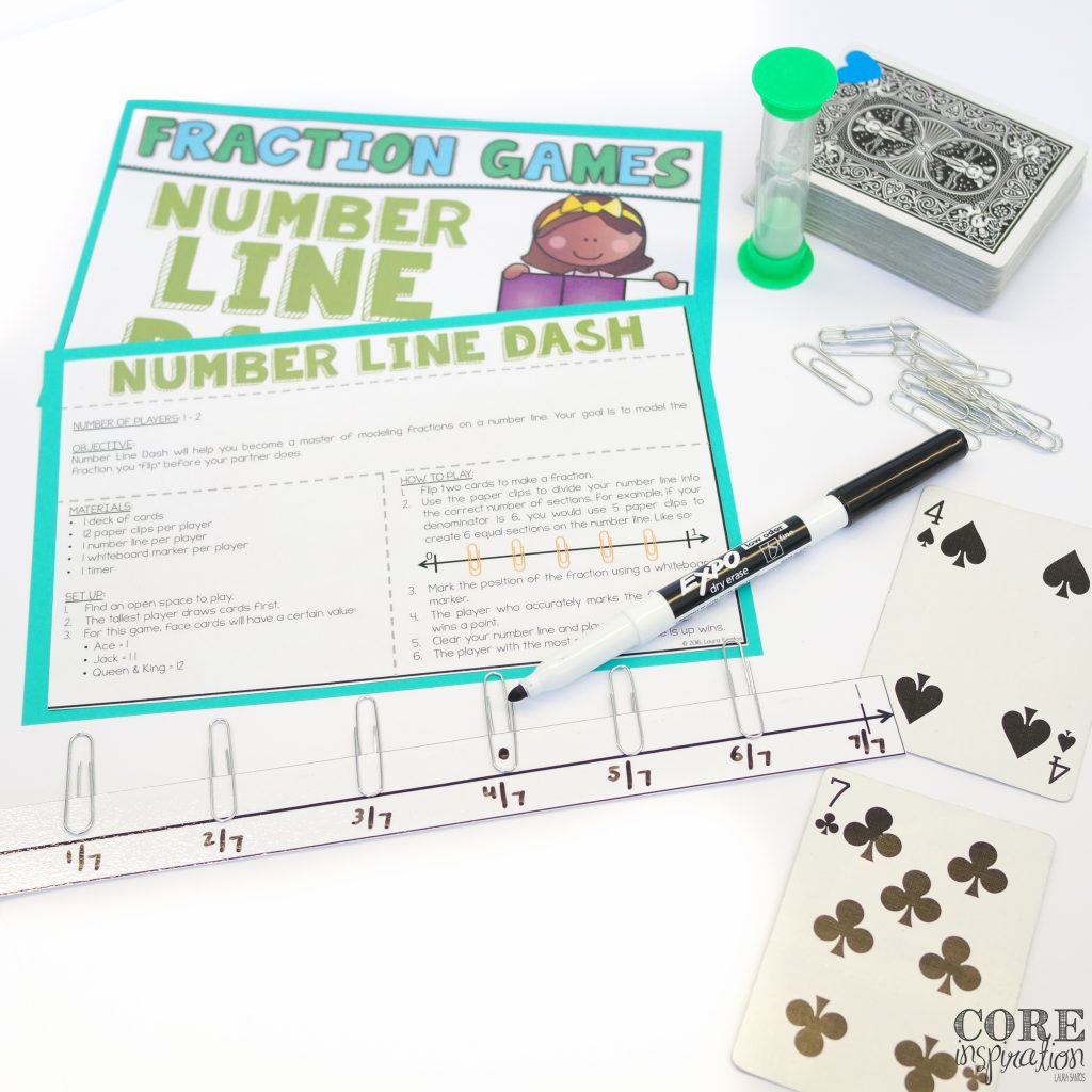 Core Inspiration Number Line Dash Math In Motion Fractions Game
