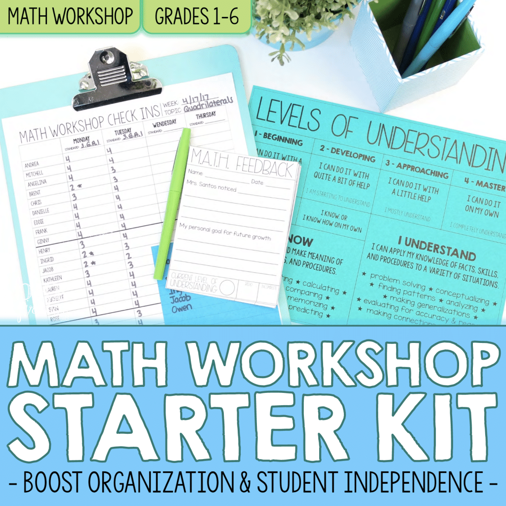 Core Inspiration Math Workshop Starter Kit Resource Cover. This is a recommended resource that includes a ready-to-use rubric.