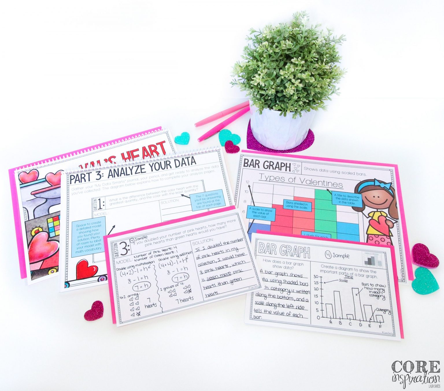 A Valentine’s Day Math Project That Covers All Your Data & Graphing ...