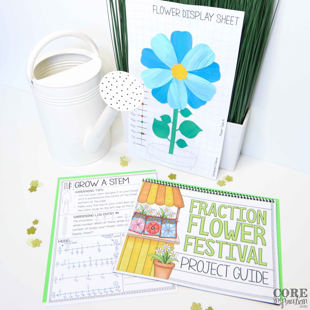  Fraction Flower Festival Math Project Components Overview